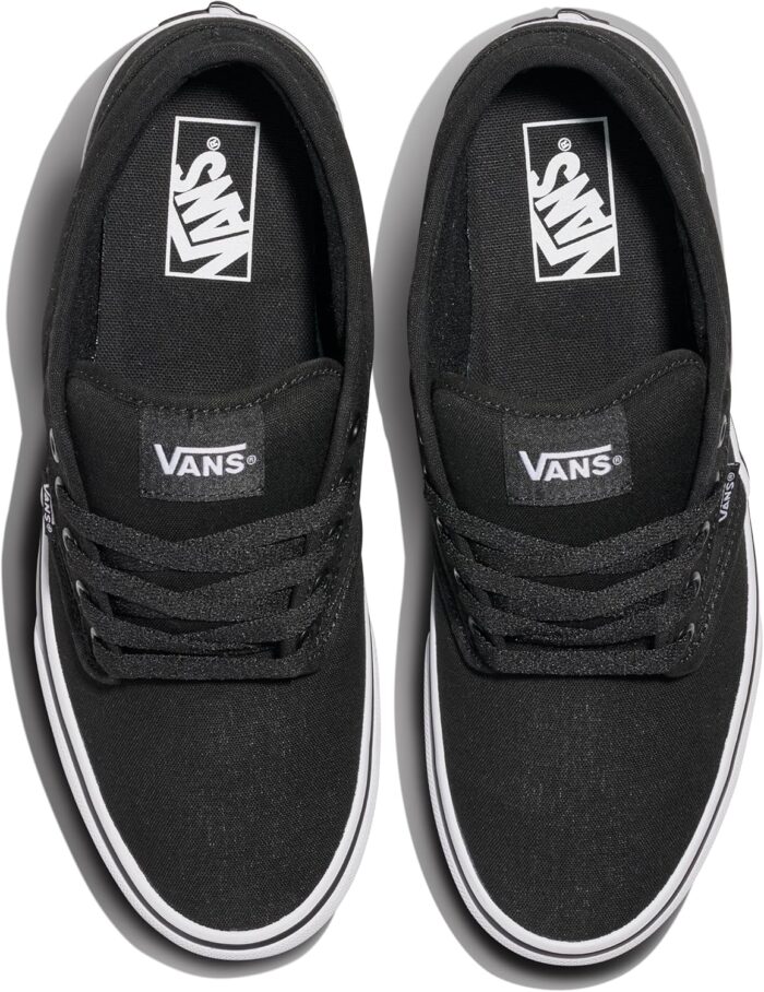 Vans Men's Atwood Shoe | Low-Top Fashion Sneakers for Work, Walking & Casual Everyday Wear, Black/White, 10 | Fashion Sneakers - Image 5